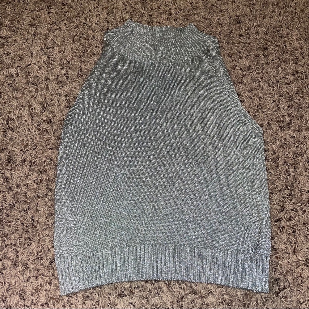 Zara silver top